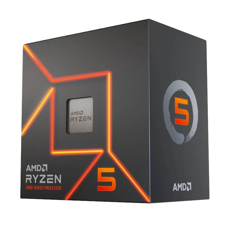 100-100001015BOX_wr_01a AMD RYZEN 5 7600 6-Core 3.8GHz AM5 CPU