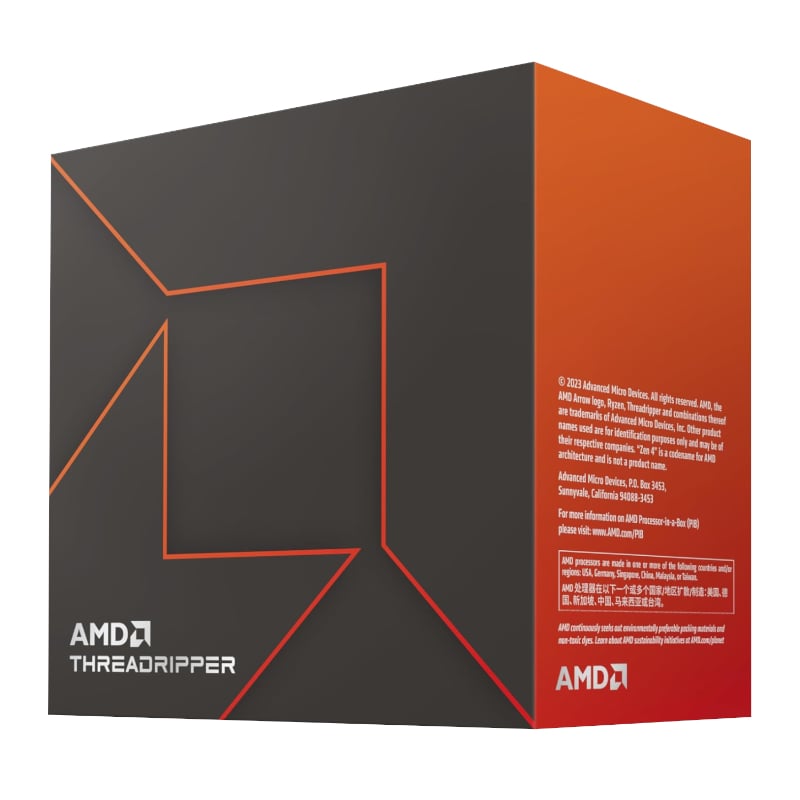 100-100001352WOF_wr_01a AMD RYZEN Threadripper 7960X 24-Core 4.2GHz sTR5 CPU