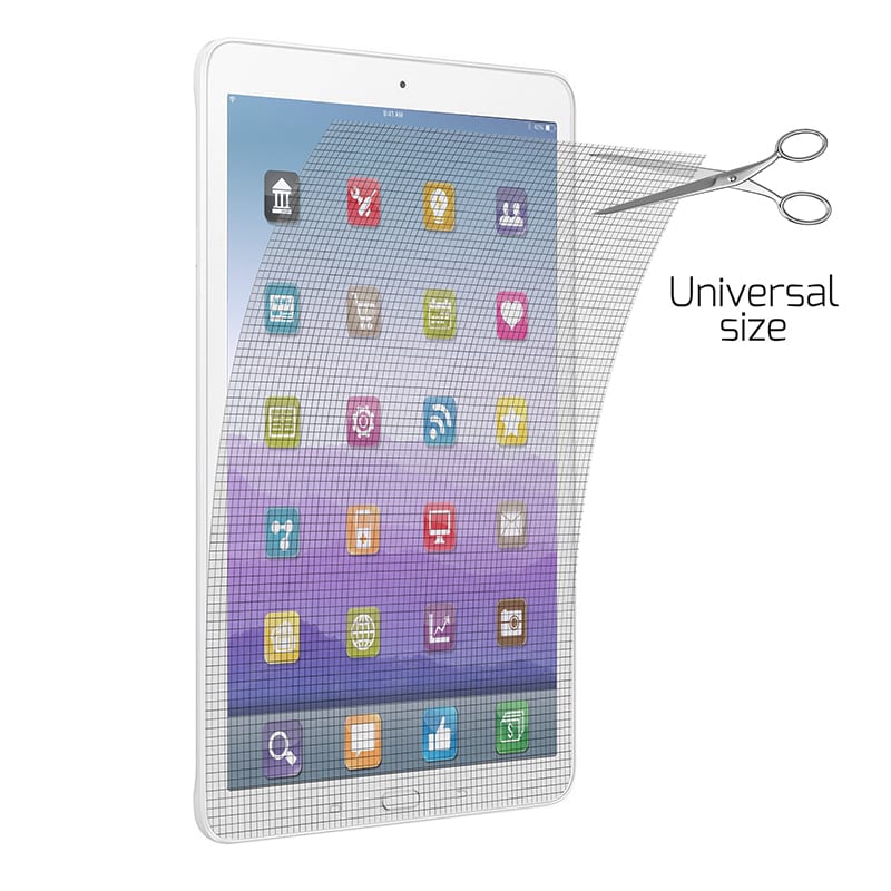 180641_wr_03 Port Connect Universal Screen Protector for 11" Tablets Twin Pack - Clear