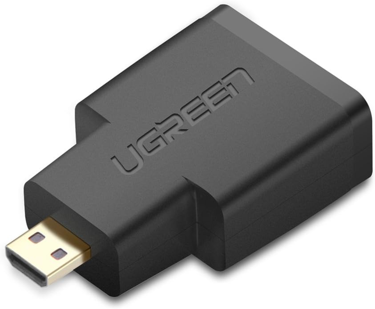 20106-20106-_UGreen-Micro-HDMI-Male-to-HDMI-Female-Adapter UGREEN Micro HDMI Male to HDMI Female Adapter – Black