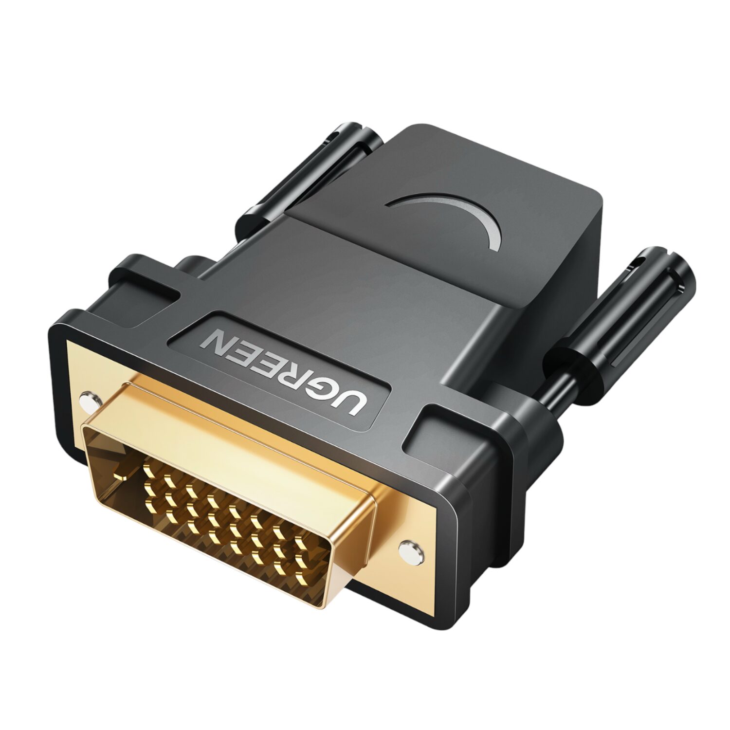 20124-20124-wr-01 UGREEN 20124-20124 DVI (24+1) Male to HDMI Female Adapter - Black