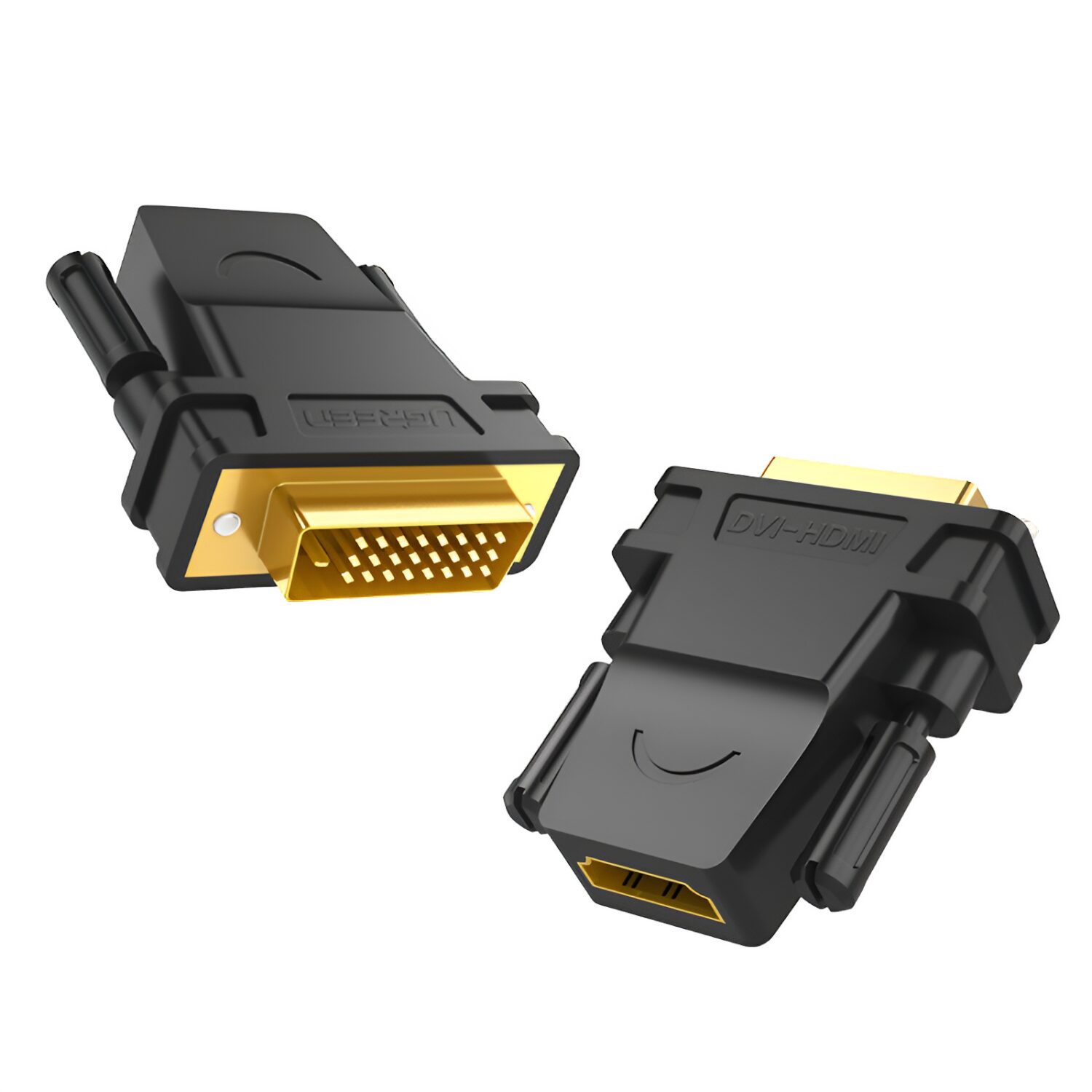 20124-20124-wr-02 UGREEN 20124-20124 DVI (24+1) Male to HDMI Female Adapter - Black