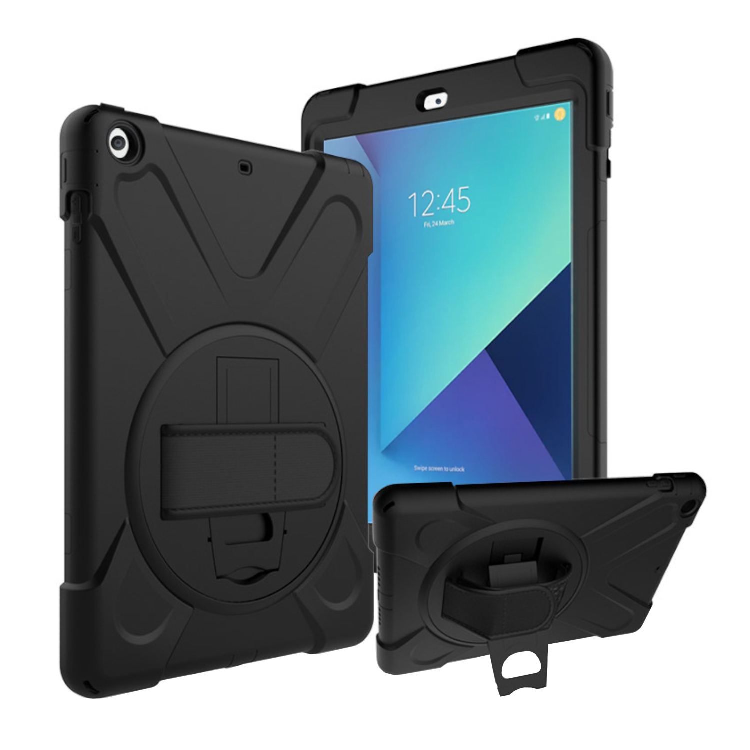 201535_Port-Designs-Pro-Shock-360-Rugged-Protective-and-Rotative-Folio-Black_wr_03a Port Designs Pro Shock 360 Rugged Protective and Rotative Folio for Samsung Galaxy Tab A9+ - Black