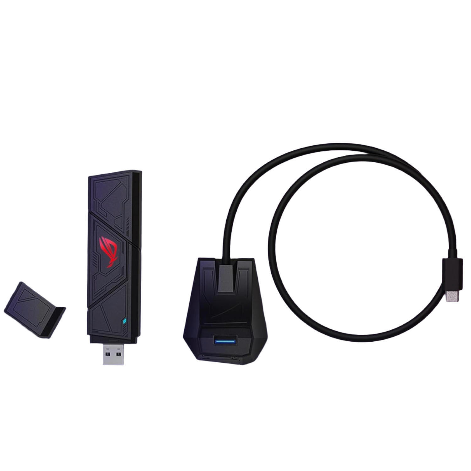 4711387706206_ROG-USB-BE92_05 ASUS BE6500 Tri-band WiFi 7 USB adapter