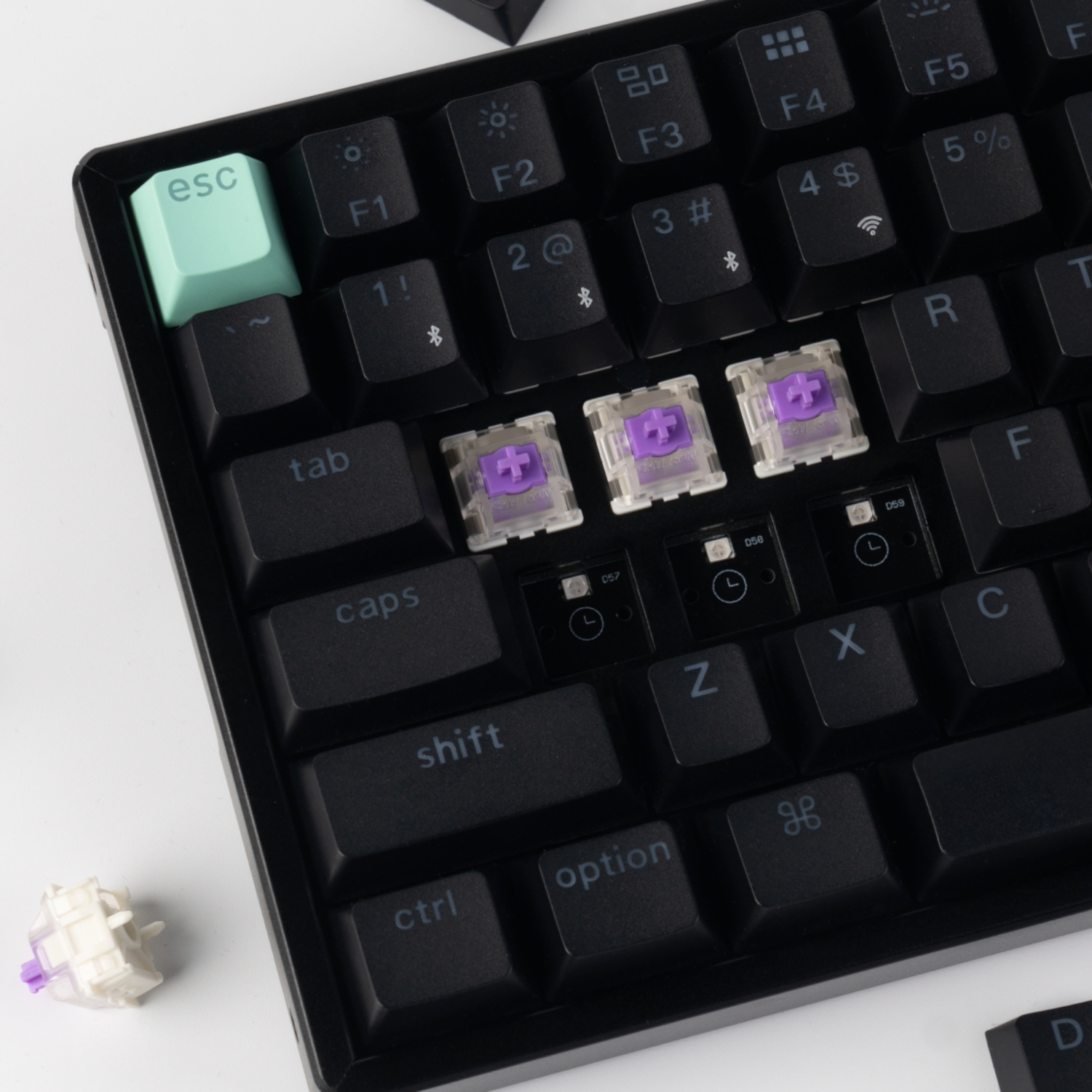 4894979016683_K4H-J1_wr-8 Keychron K4 HE 96% Magnetic Switch Hot-Swap RGB Wireless Keyboard – Black