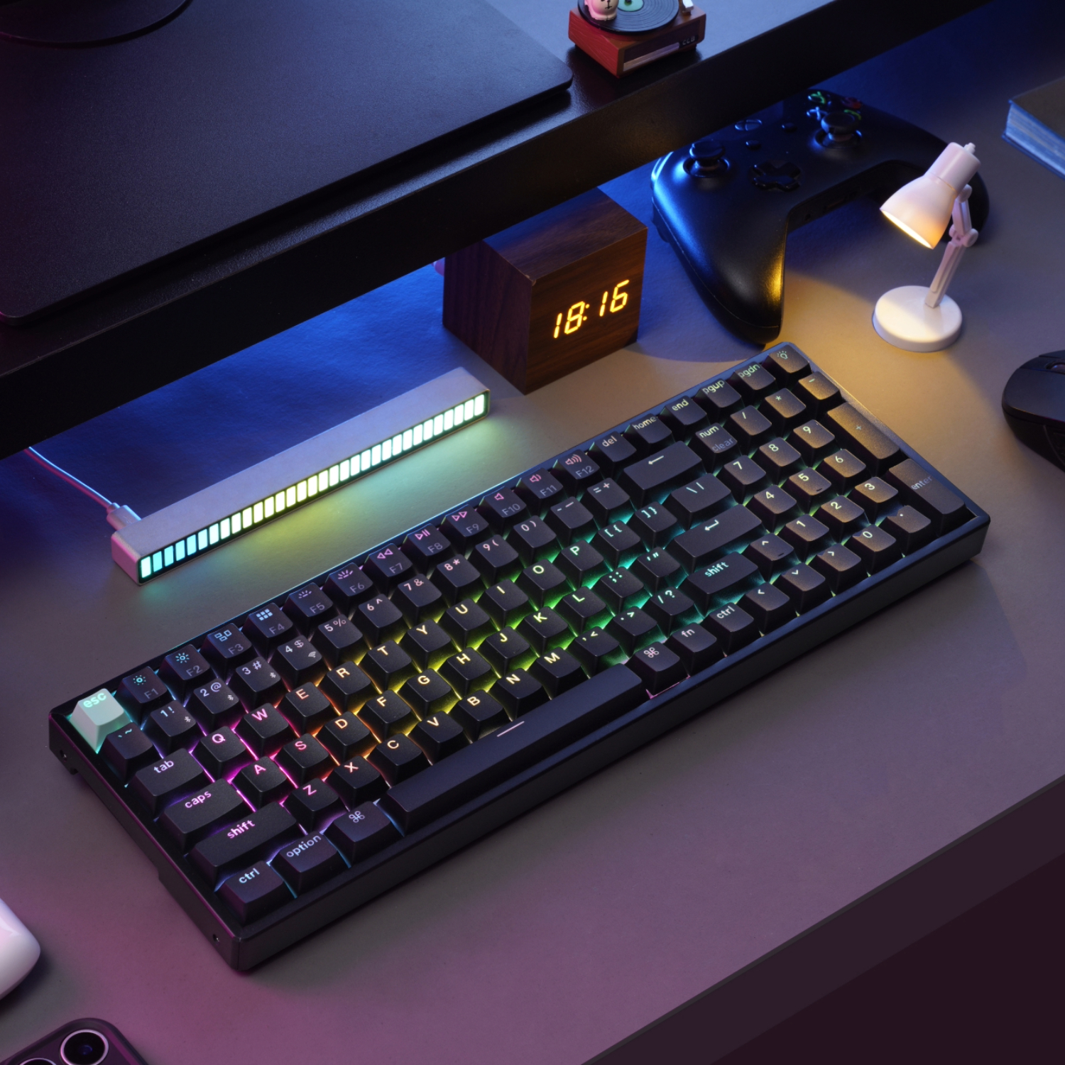 4894979016683_K4H-J1_wr-9 Keychron K4 HE 96% Magnetic Switch Hot-Swap RGB Wireless Keyboard – Black