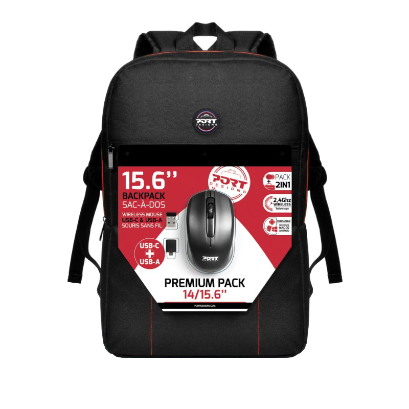 501901_wr_04 Port Designs PREMIUM BP PACK 14/15.6" Combo