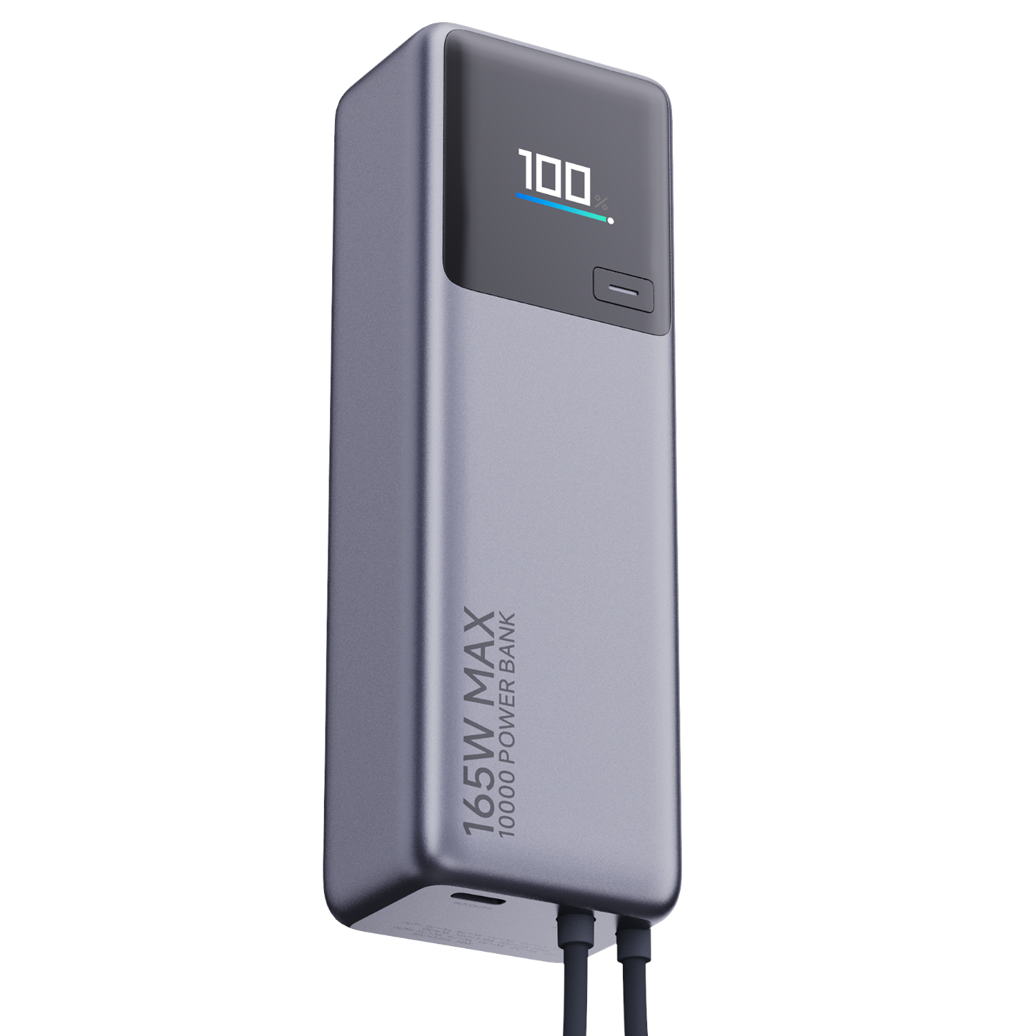 6941812743614_BHR9361_diagonal_right Xiaomi 165W Power Bank 10000mAh (Integrated Cable)-Silver