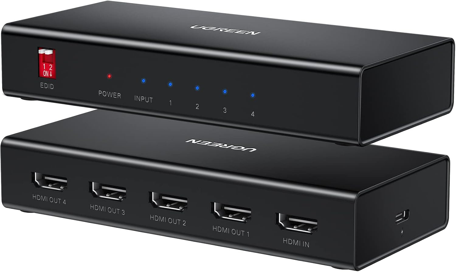 6941876229734_CM620-40202 UGREEN HDMI 1×4 Video Splitter 4K – Black