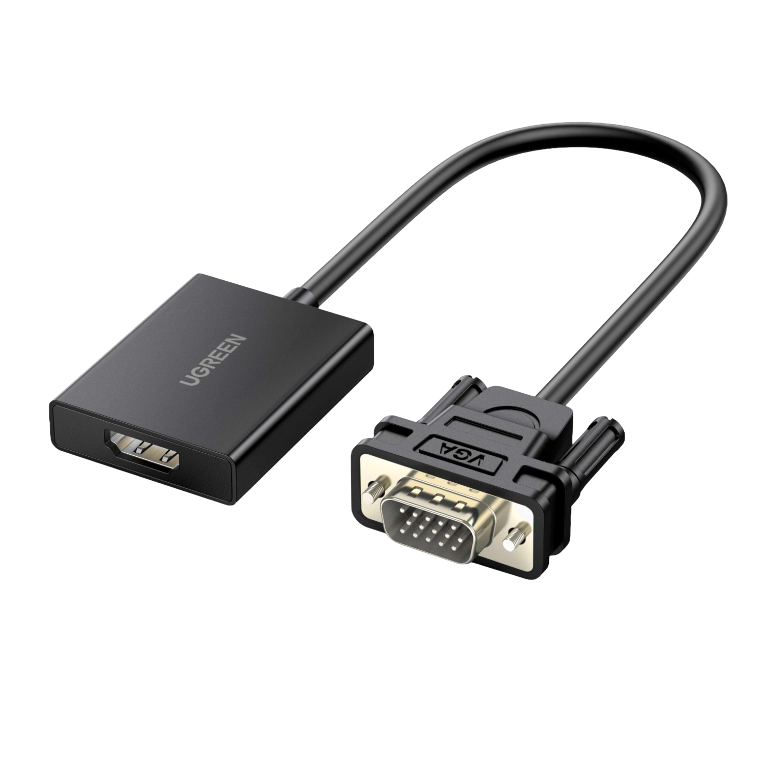 6957303859450_CM513-50945 UGREEN VGA to HDMI Converter | Male to Female | 1080P Full HD – Black
