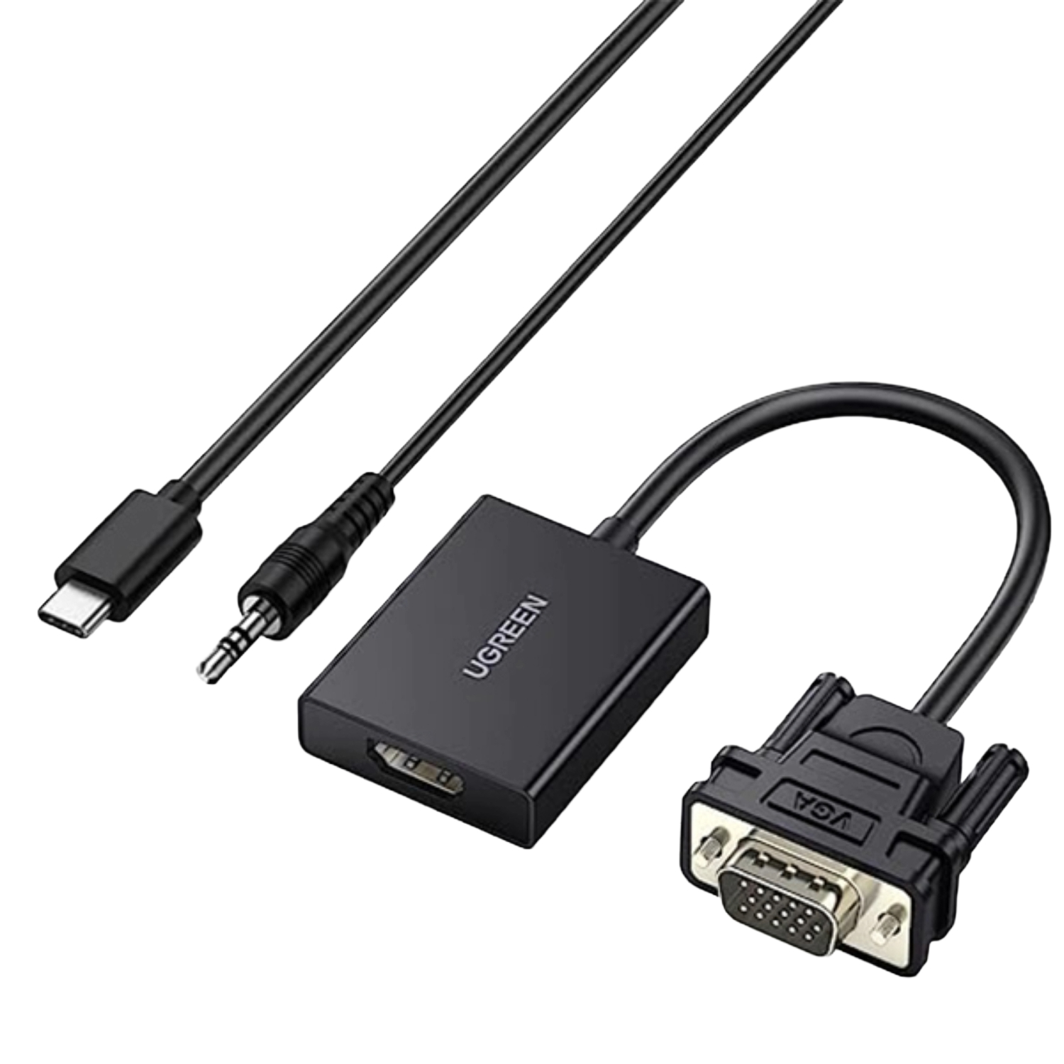 6957303859450_CM513-50945_01 UGREEN VGA to HDMI Converter | Male to Female | 1080P Full HD – Black