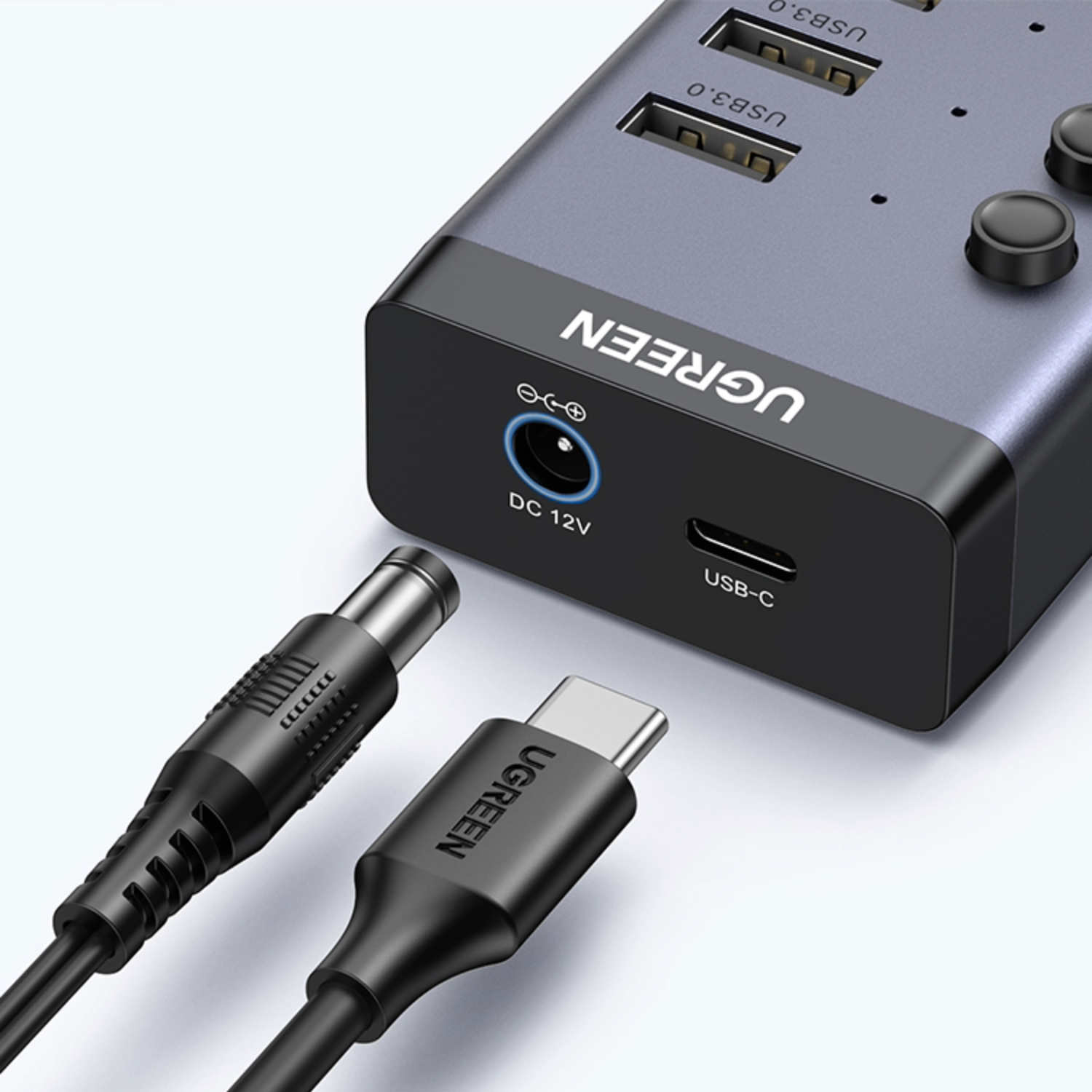 6957303893072_CM481-90307_01 UGREEN 7 in 1 USB 3.0 Hub-Grey