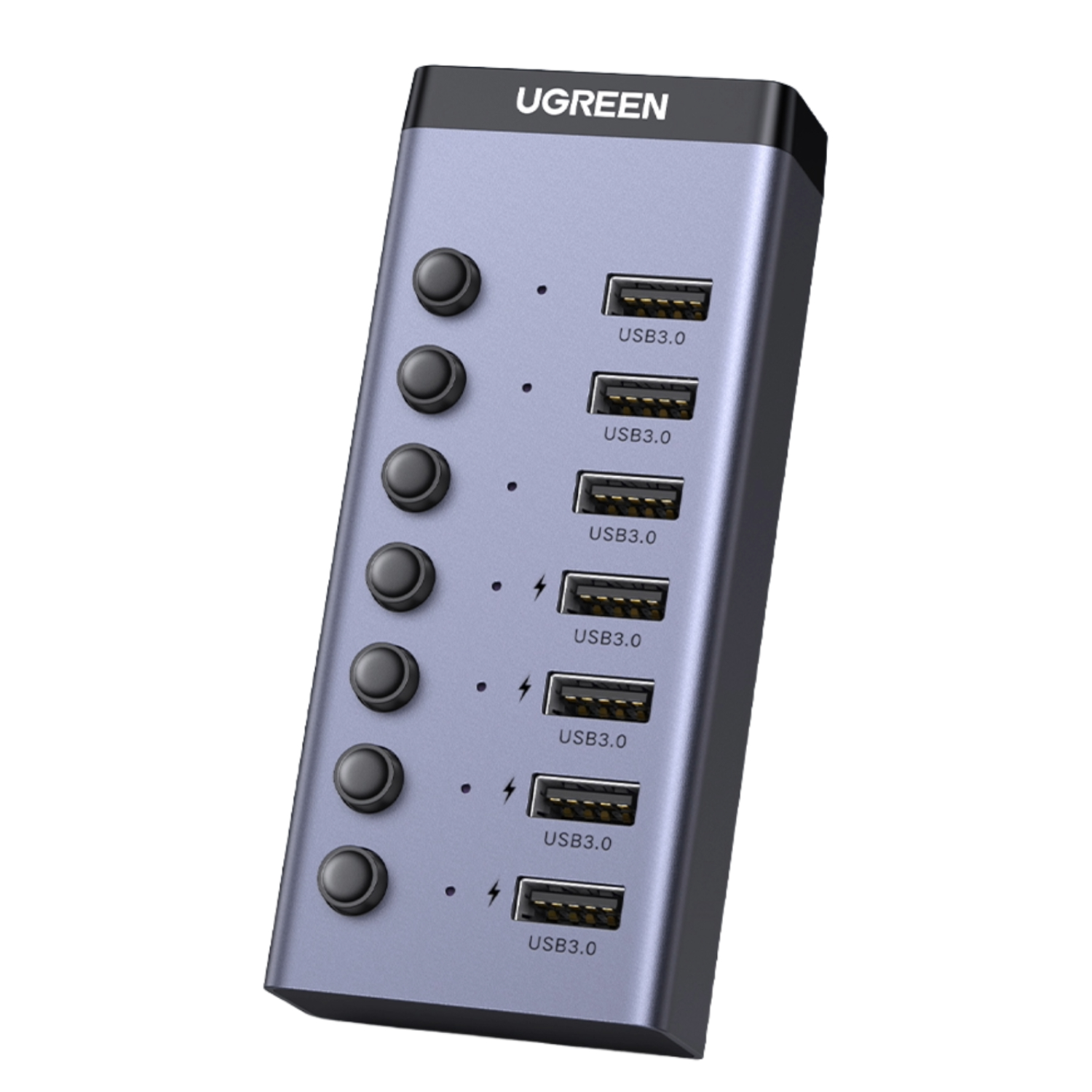 6957303893072_CM481-90307_03 UGREEN 7 in 1 USB 3.0 Hub-Grey