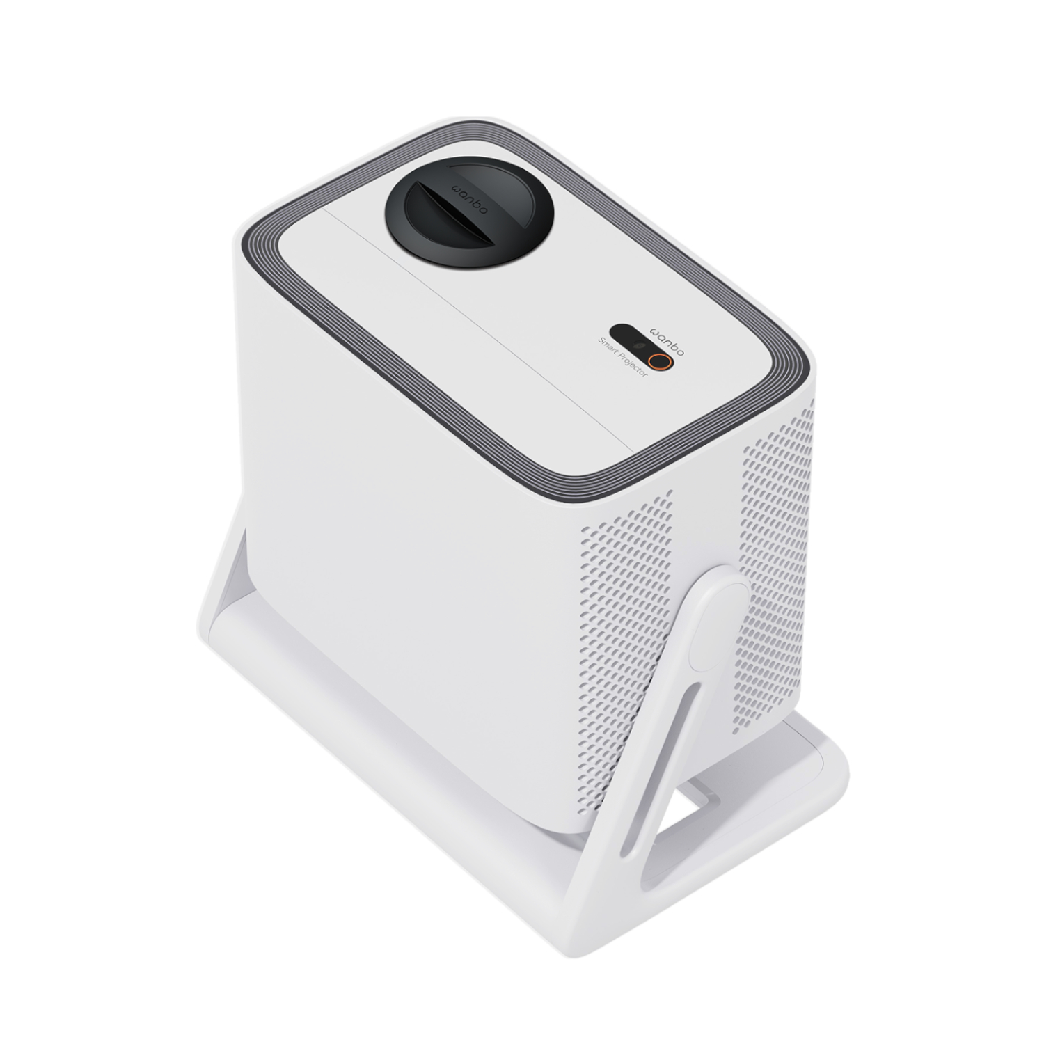 6970885350825_VALI-1_Upright-swivel Wanbo VALI 1 – 1080P 900ANSI Android 11 Smart Home Theatre Projector – White