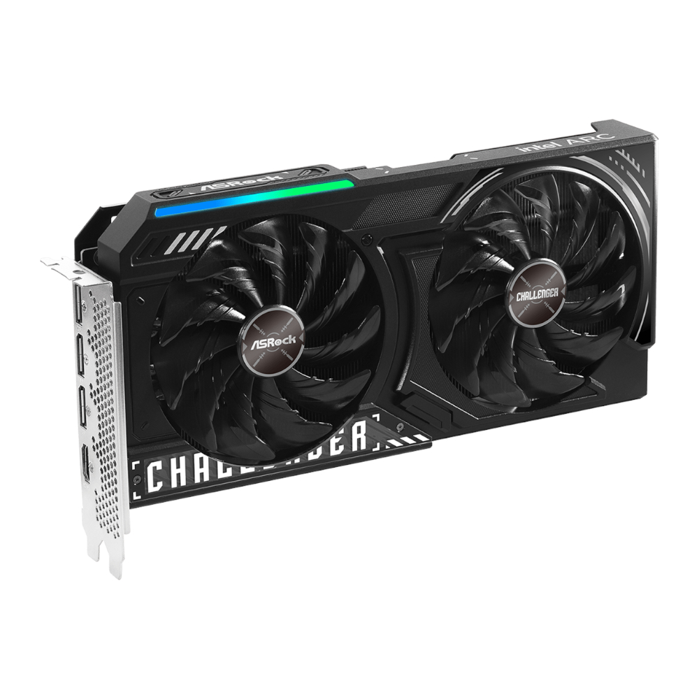 90-GA5LZZ-00UANF_wr_03a ASRock Intel Arc B580 Challenger OC 12GB GDDR6 192-BIT Graphics Card