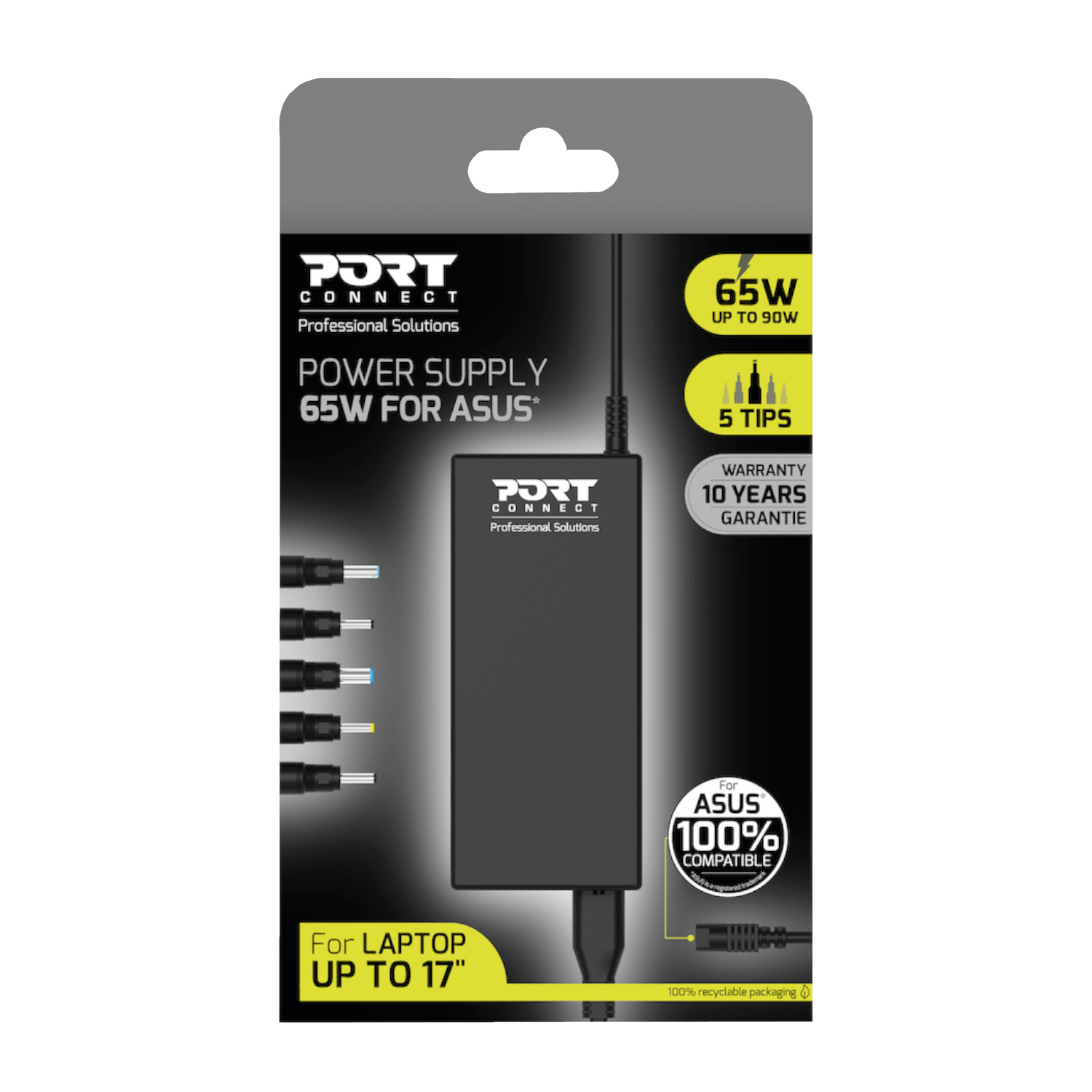 900093-AS_Port-Power-Supply-65W-Asus_wr_04a Port Connect 65W Notebook Adapter Asus