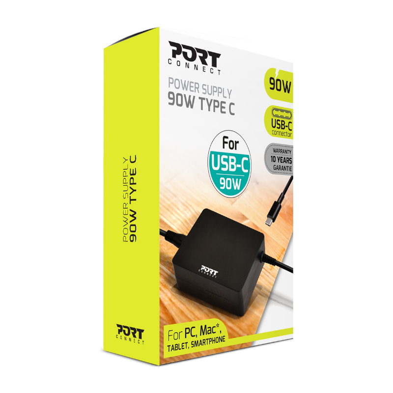 900098_wr_02 Port Connect 90W USB-C Notebook Adapter