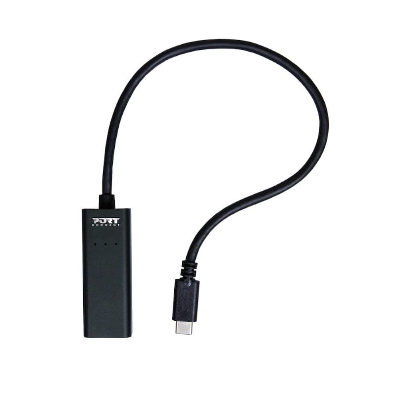 900126_wr_04 Port USB Type-C to RJ45 5Gbps 30cm Adapter - Black