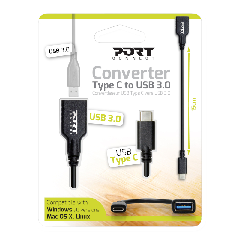 900133_wr_01a Port Type-C to USB3.0 15cm Adapter