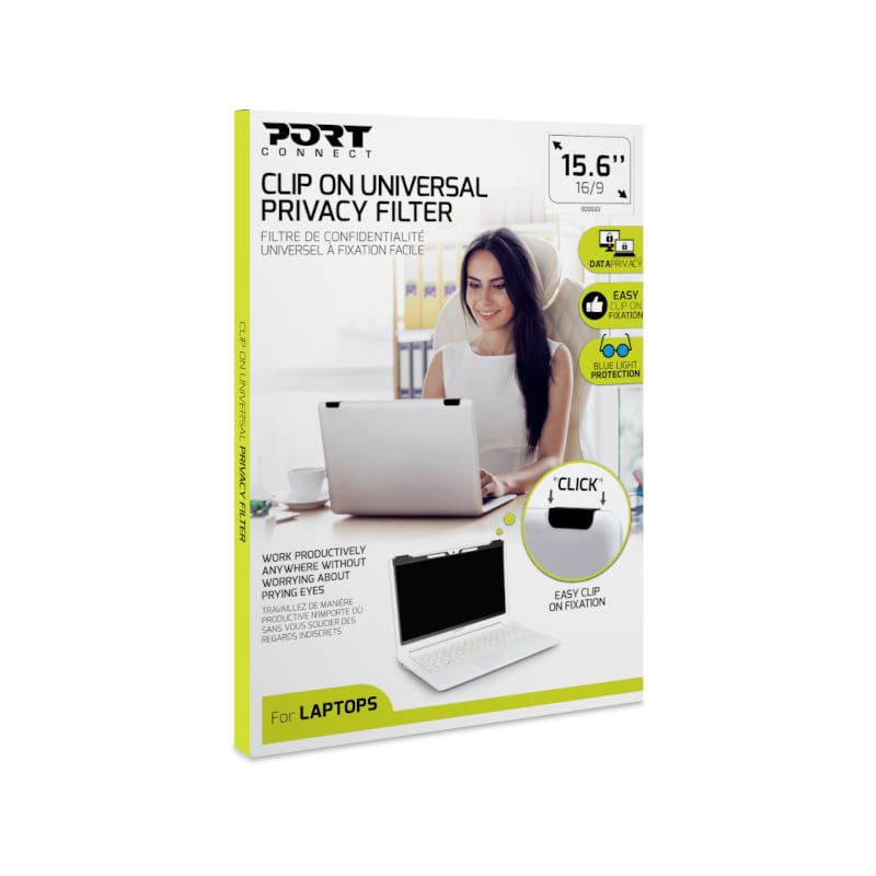 900333_wr_01 Port Connect 2D Clip On Universal Privacy Filter 15.6"