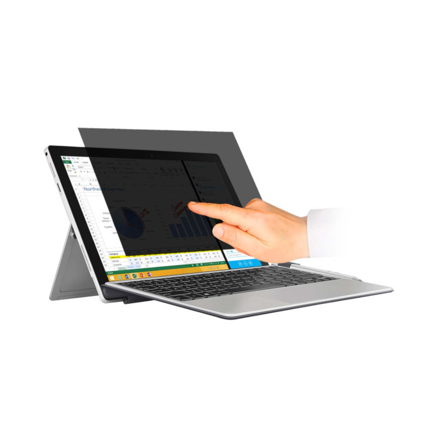 900389_Port-Designs-13.3-inch-Touch-Screen-Privacy-Filter-Black_wr_02a Port Designs 13.3" Touch Screen Privacy Filter