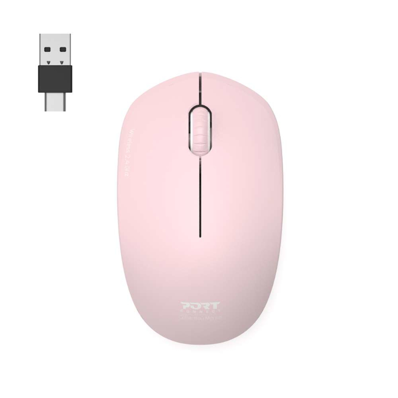 900541_wr_01 Port Connect MOUSE COLLECTION II WIRELESS Blush