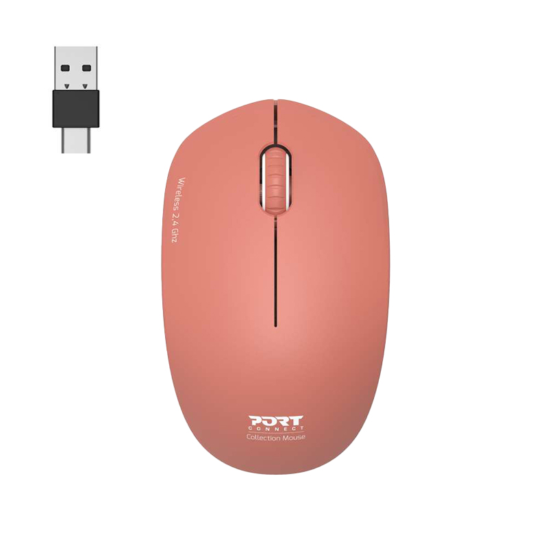 900542_wr_07 Port Connect MOUSE COLLECTION II WIRELESS Terracota