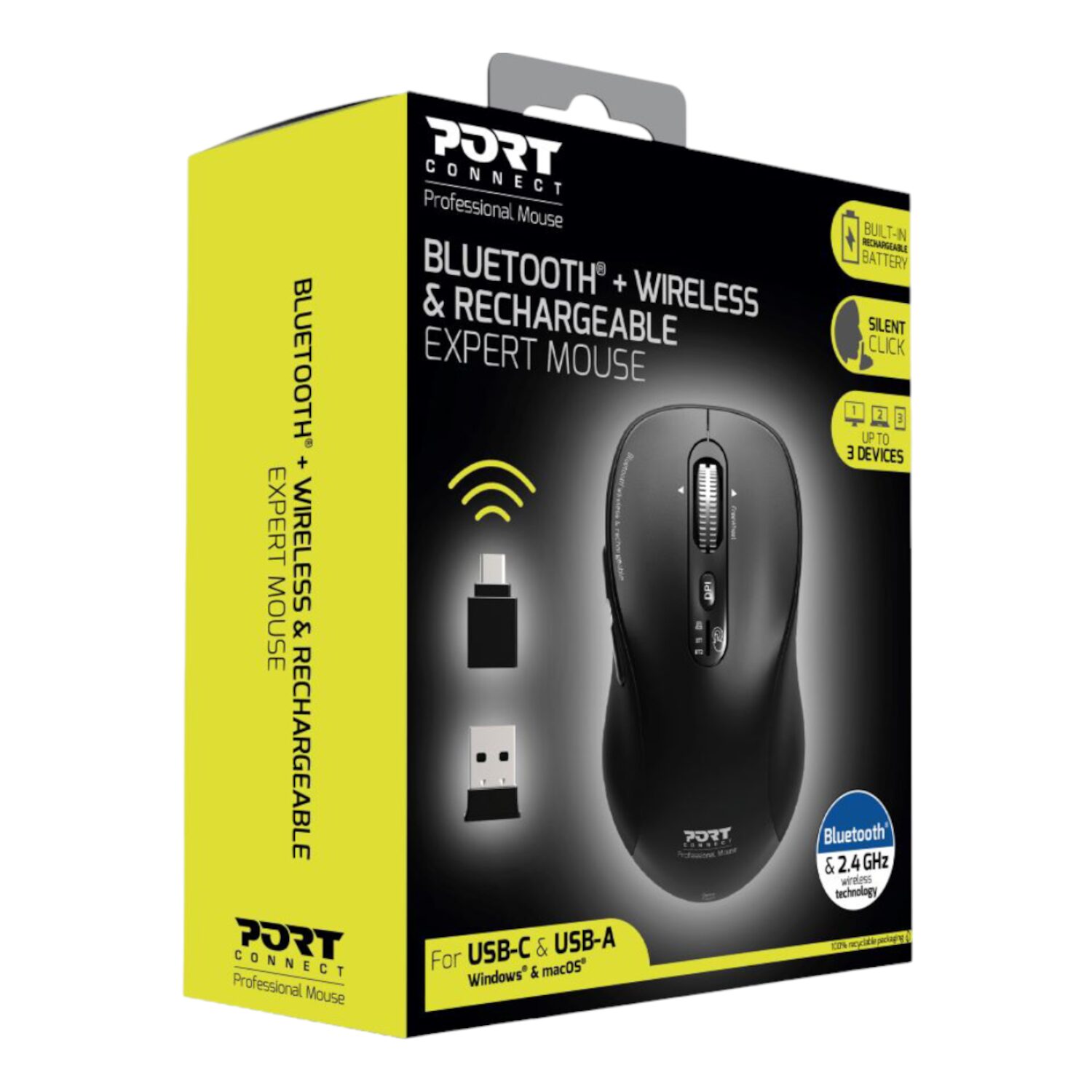 900707C-WR-06 Port Connect Expert Wireless Bluetooth® Mouse