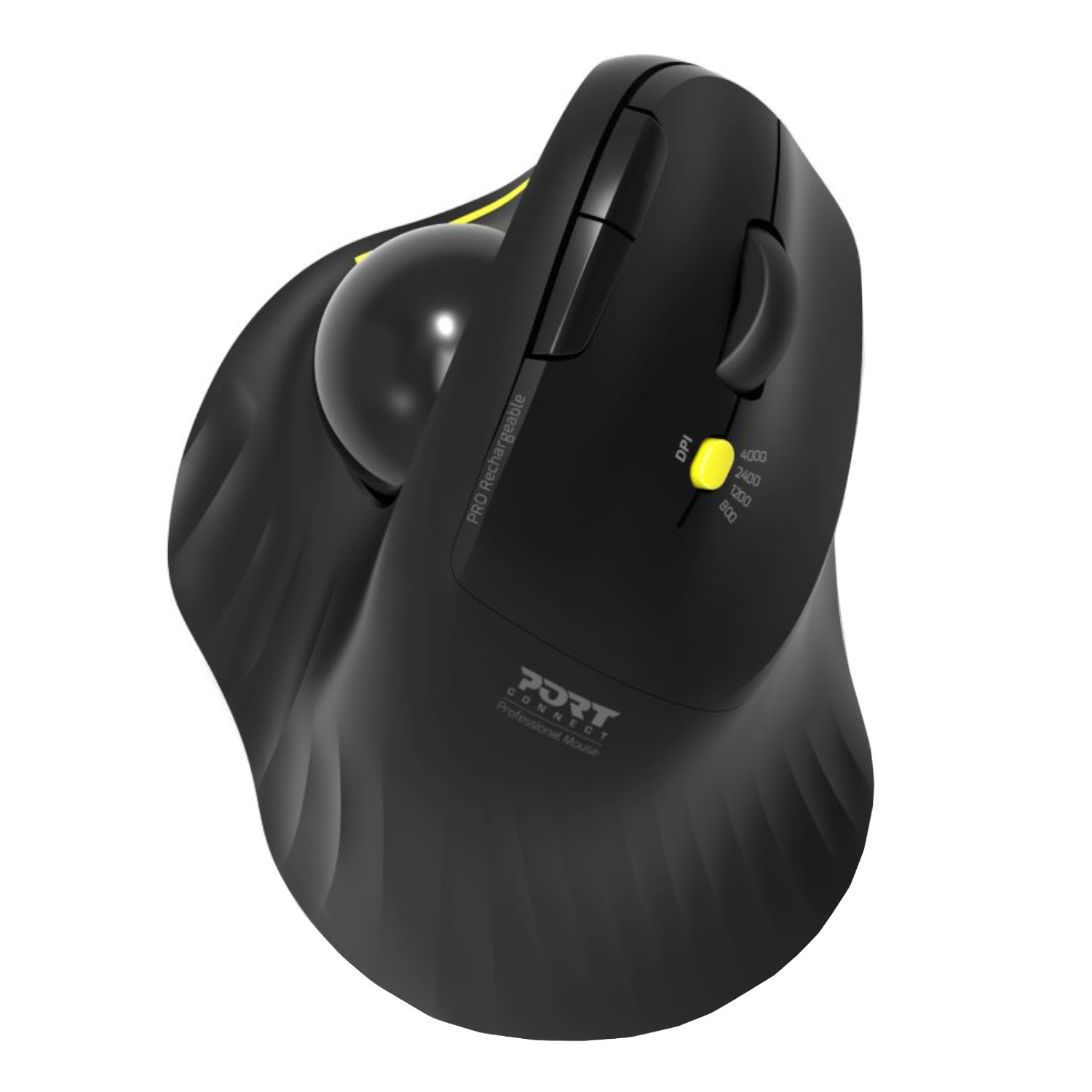900716_Port-Connect-Wireless-Rechargeable-Executive-Bluetooth-Mouse-Black_wr_10 Port Connect Bluetooth + Wireless Rechargeable Ergonomic Trackball Mouse