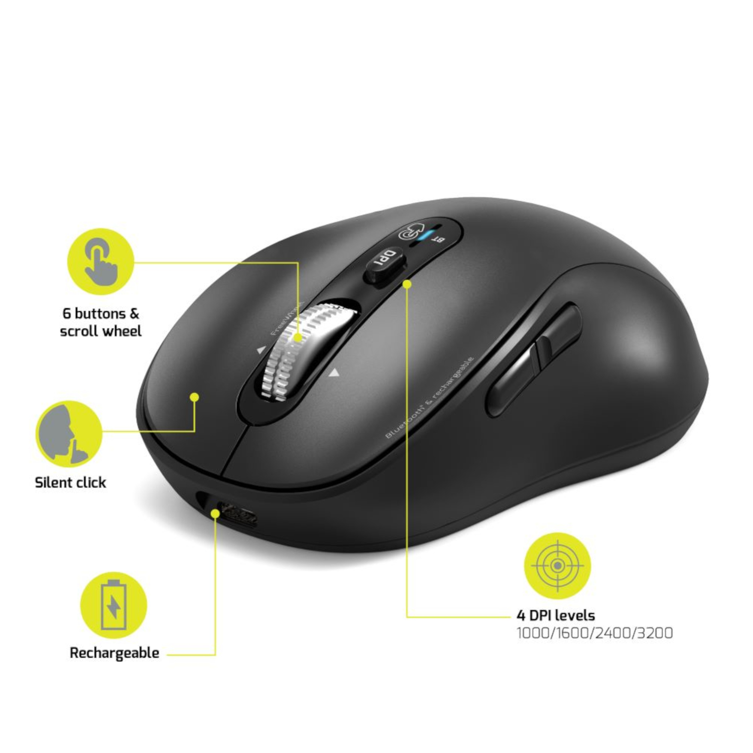 900720_PORT-MOUSE-RECHARGEABLE-BT-PRO_wr_04 Port Connect Bluetooth® Rechargeable Expert Mouse