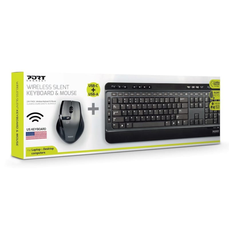 900901-US_wr_02 Port Wireless Keyboard and Mouse Combo