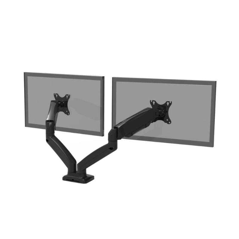 901105_wr_03 PORT Monitor Arm VESA Dual Screen - Black