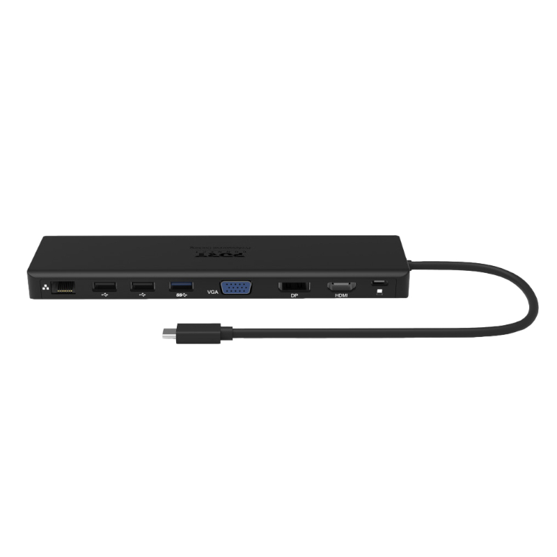 901906-W_wr_03a Port USB Type-C 1 x USB3.1|2 x USB 3.0|2 x USB 2.0|1 xHDMI-DP-VGA| Micro+SD Card Reader|1 x Mini DP|1 x RJ45|1 x Audio-Microphone| PD 100W -Black