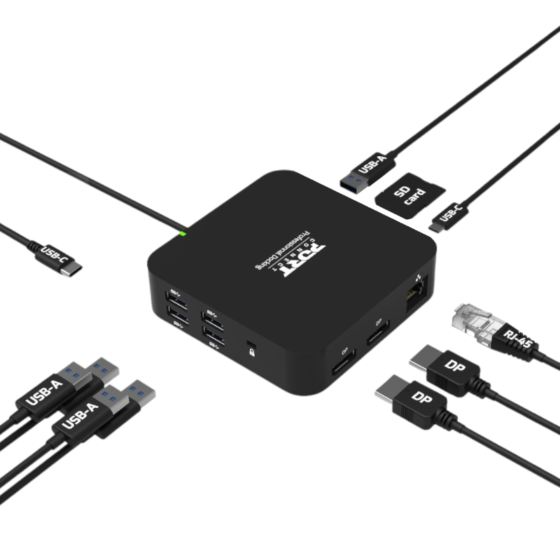 901907_wr_05 Port USB Type-C Docking Station 2 X 4K Display