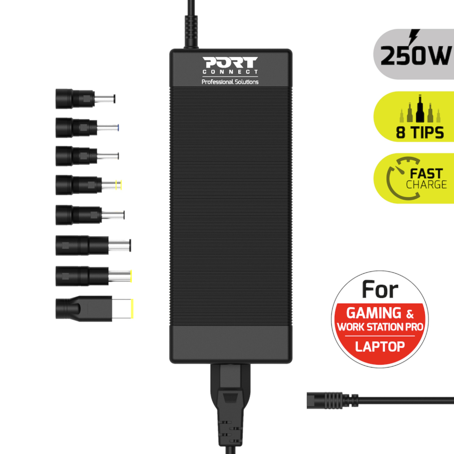 904001EU_PORT-CONNECT-UNI-GAME-WORKSTATION-PS-250_wr_02 Port Connect 250W Universal Power Supply