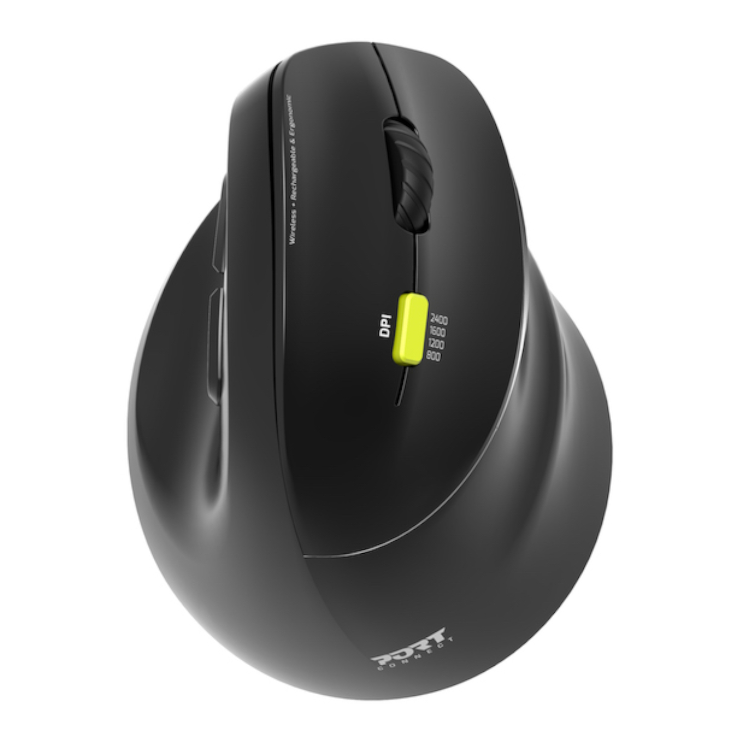910007_.PORT-MOUSE-ERGO-RECHARGEABLE-BT-RIGHT_wr_08 Port Connect Ergo Shape Bluetooth Rechargeable Mouse