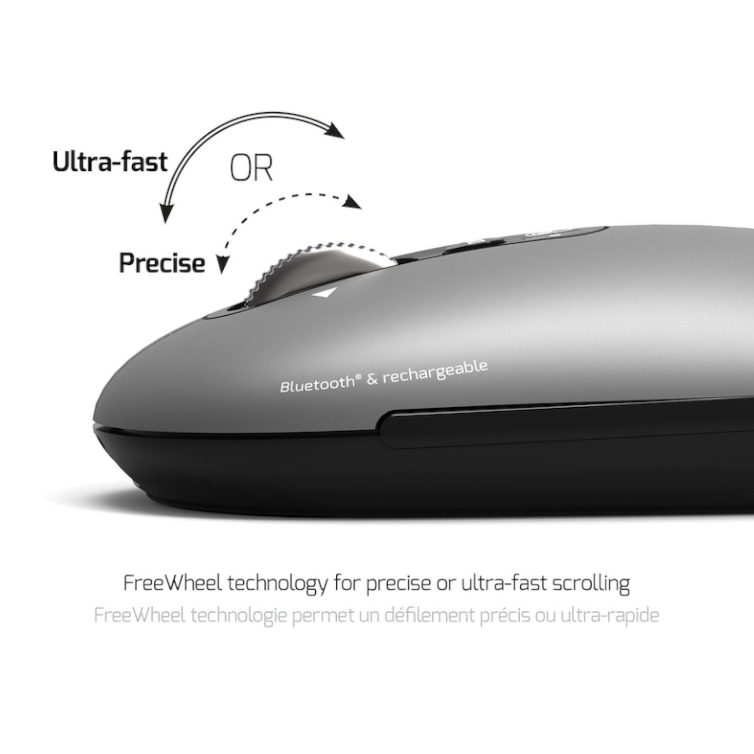 910009_PORT-MOUSE-REACHARGE-BT-PURE-MAC-GRY_wr_03 Port Connect PURE Bluetooth Rechargeable Mouse