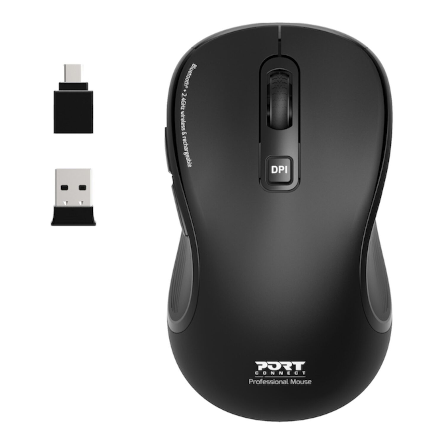 910010-WR-01 Port Connect Essential Bluetooth Wireless Rechargeable Mouse