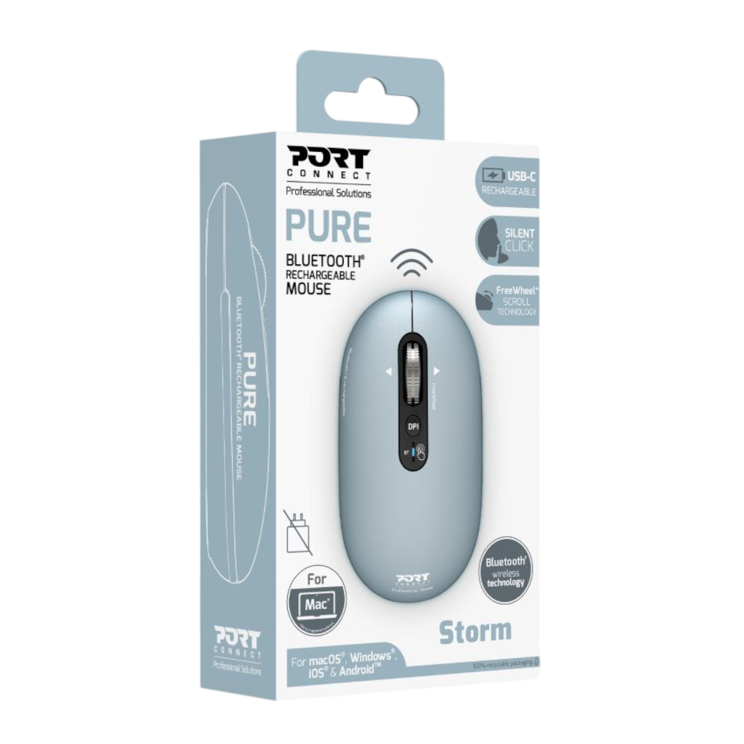 910500_Port-Connect-PURE-MAC-Rechargeable-Wireless-Bluetooth-Mouse-Storm_wr_05 Port Connect PURE MAC Rechargeable Wireless and Bluetooth Mouse - Storm