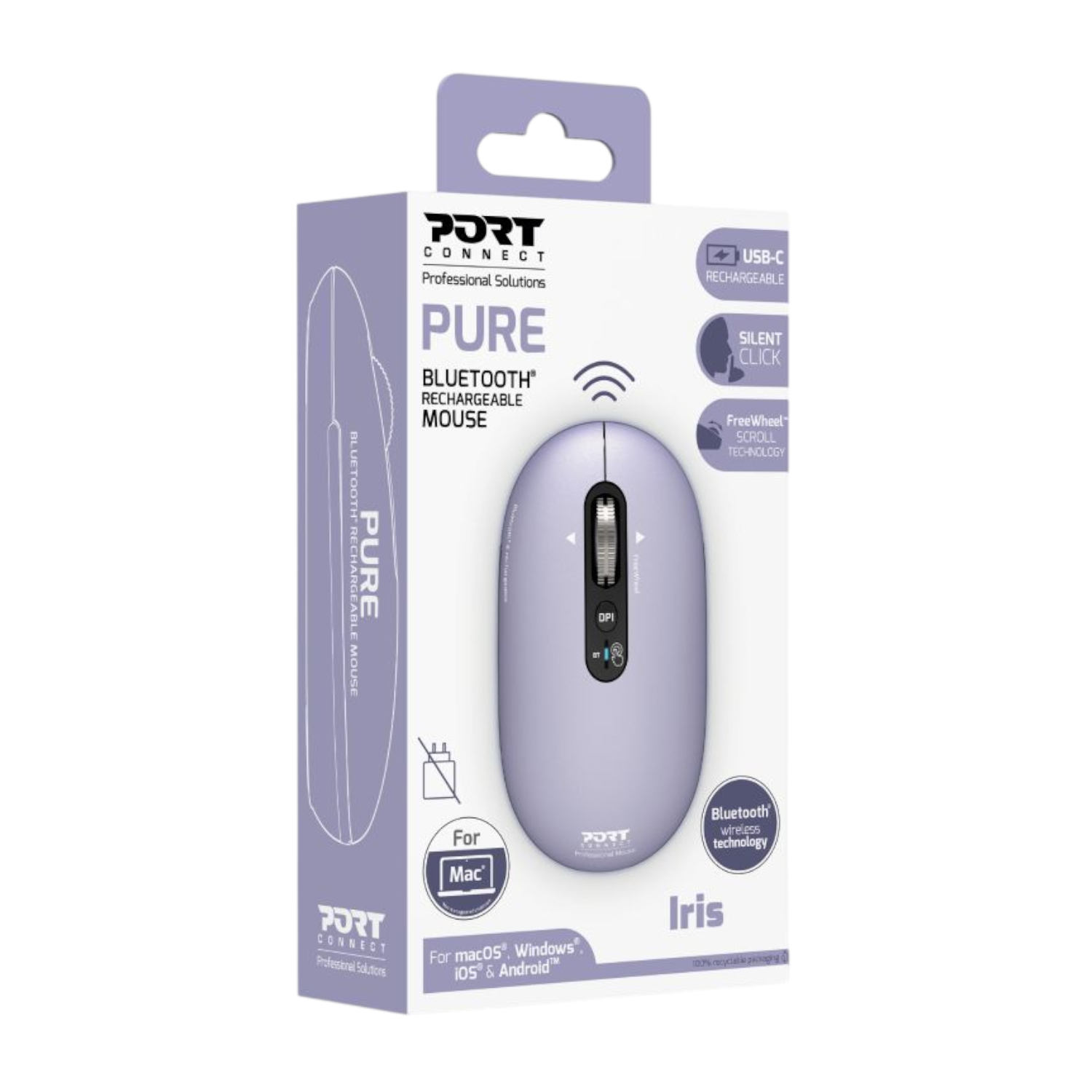 910502_Port-Connect-PURE-MAC-Rechargeable-Wireless-Bluetooth-Mouse-Iris_wr_05 Port Connect PURE MAC Rechargeable Wireless and Bluetooth Mouse - Iris