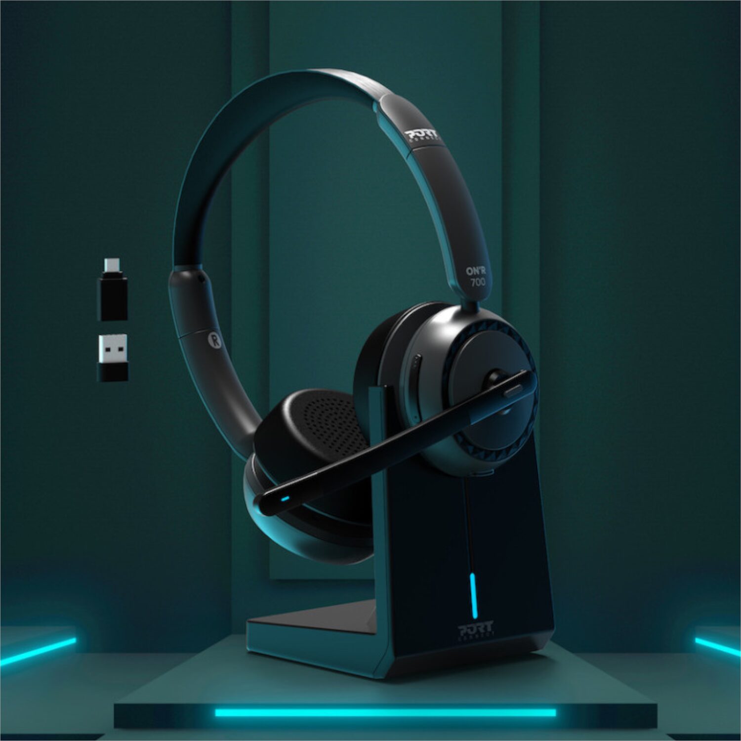 912003-WR-07 Port Connect ON’R 700 Bluetooth Wireless Headset with Noise Cancellation