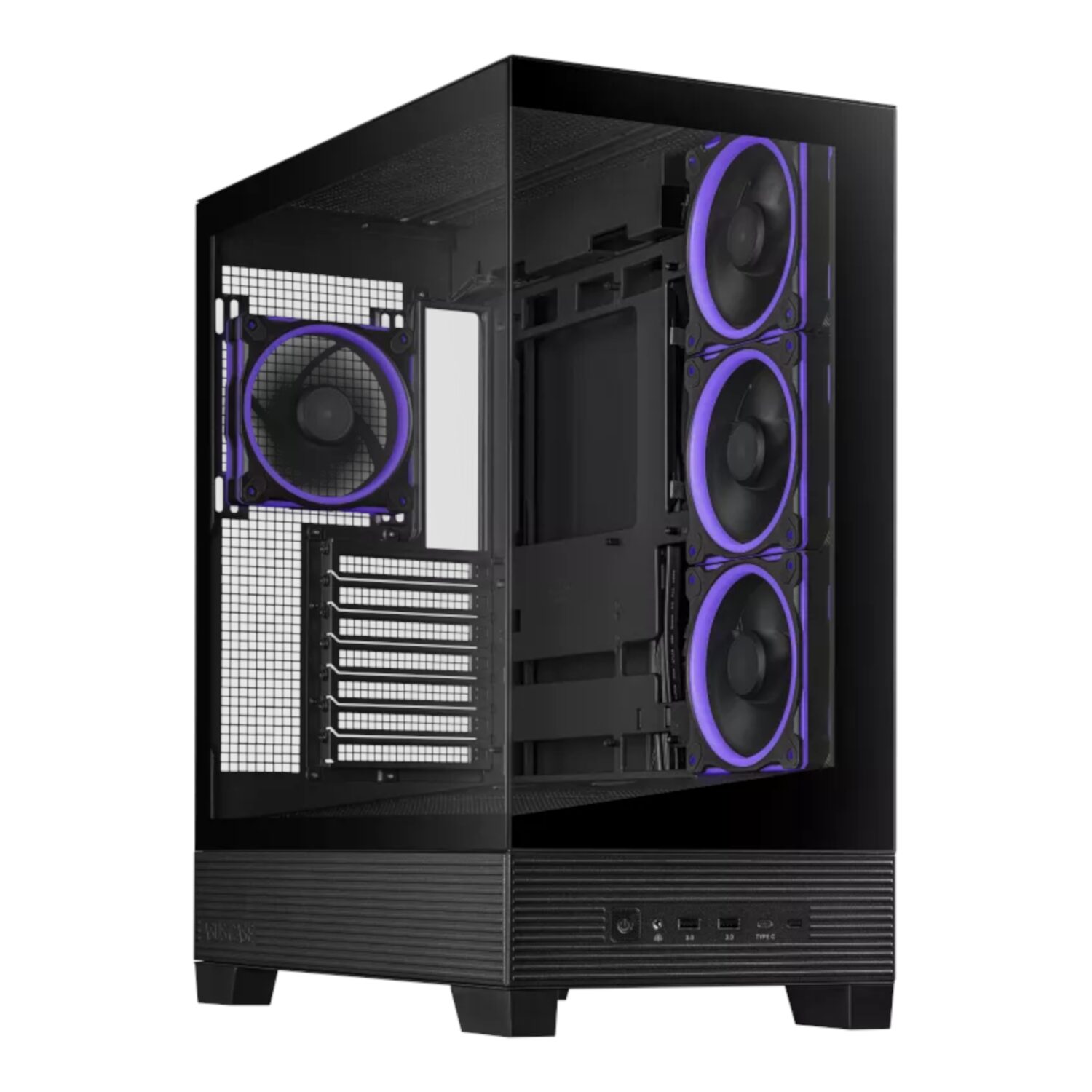 A31PLUS-BK-WR-01 Asus A31 PLUS Mid Tower ATX Chassis - Black