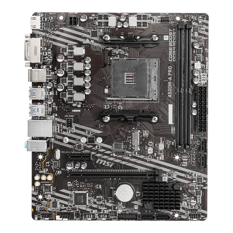 A520M-A-PRO_wr_01 MSI A520M-A PRO AM4 AMD MATX Gaming Motherboard