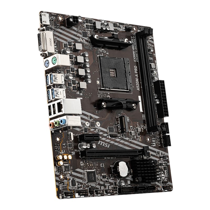 A520M-A-PRO_wr_02 MSI A520M-A PRO AM4 AMD MATX Gaming Motherboard