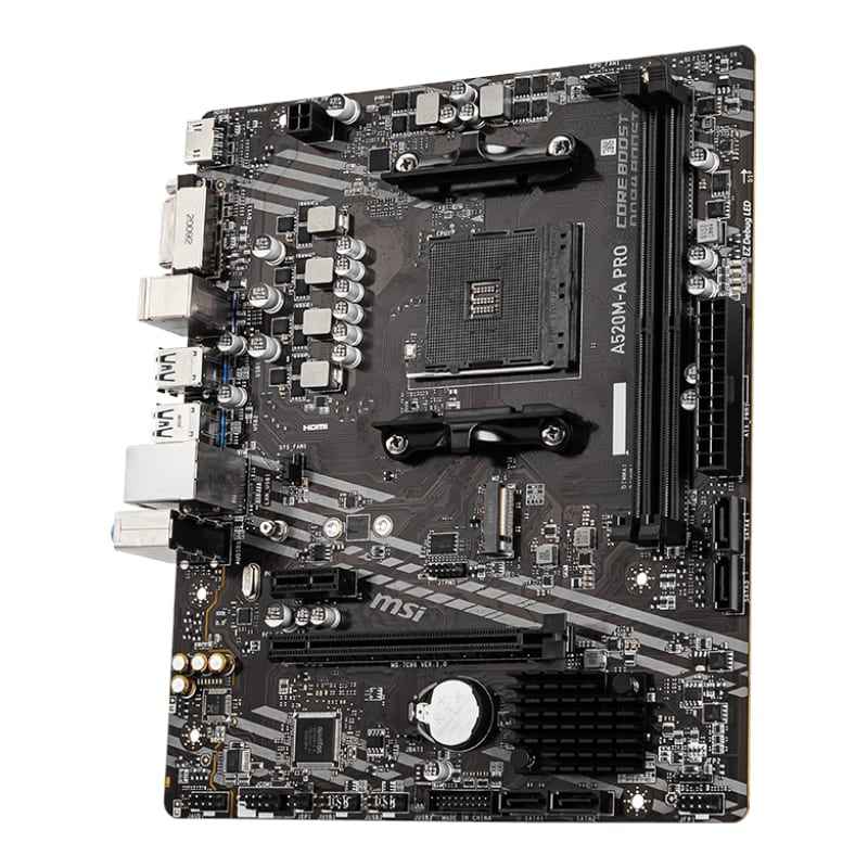 A520M-A-PRO_wr_03 MSI A520M-A PRO AM4 AMD MATX Gaming Motherboard