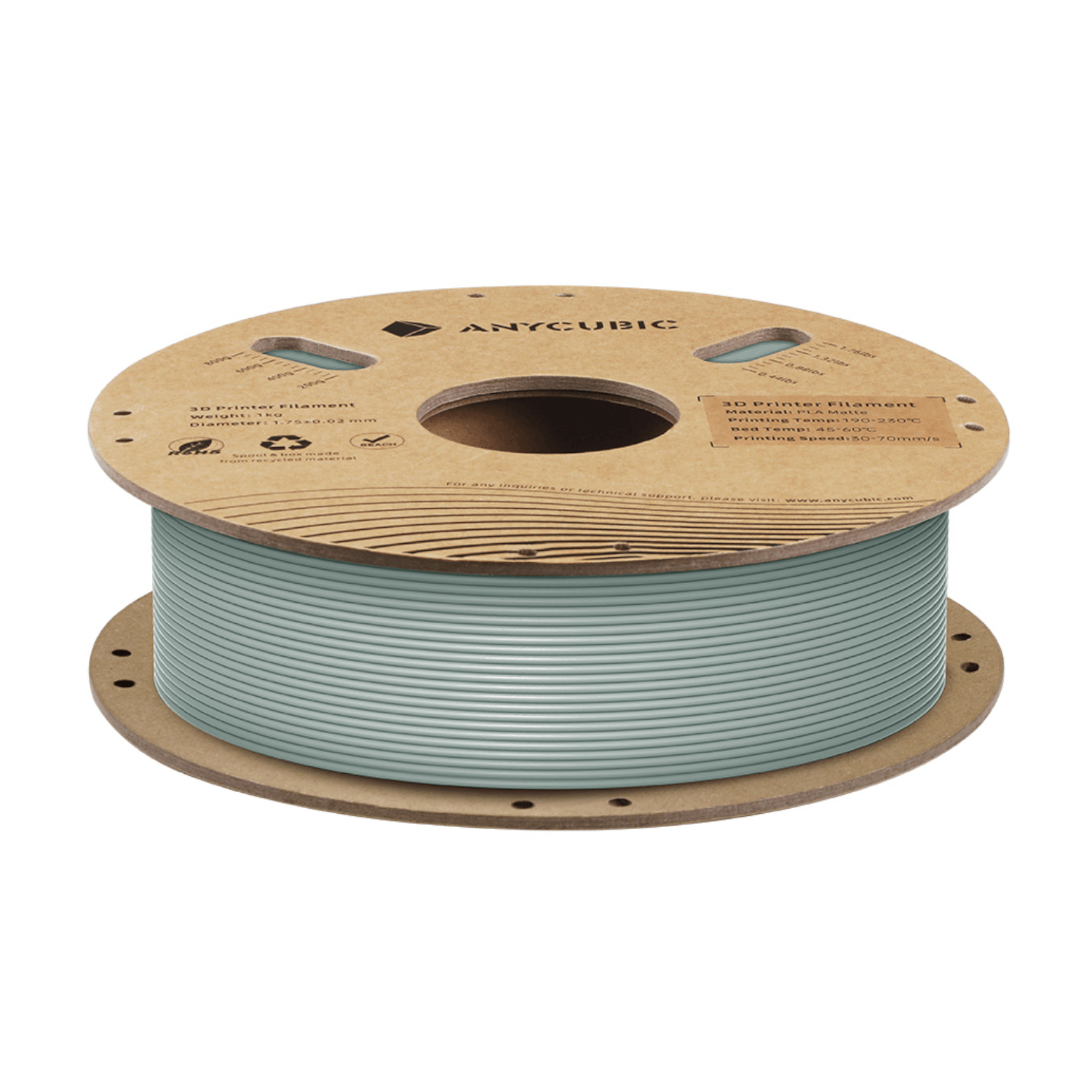 AHYGNG-101_Anycubic_PLA_Matte_Filament_1kg_-_Nardo__wr_02 Anycubic PLA Matte Filament 1kg - Nardo Grey