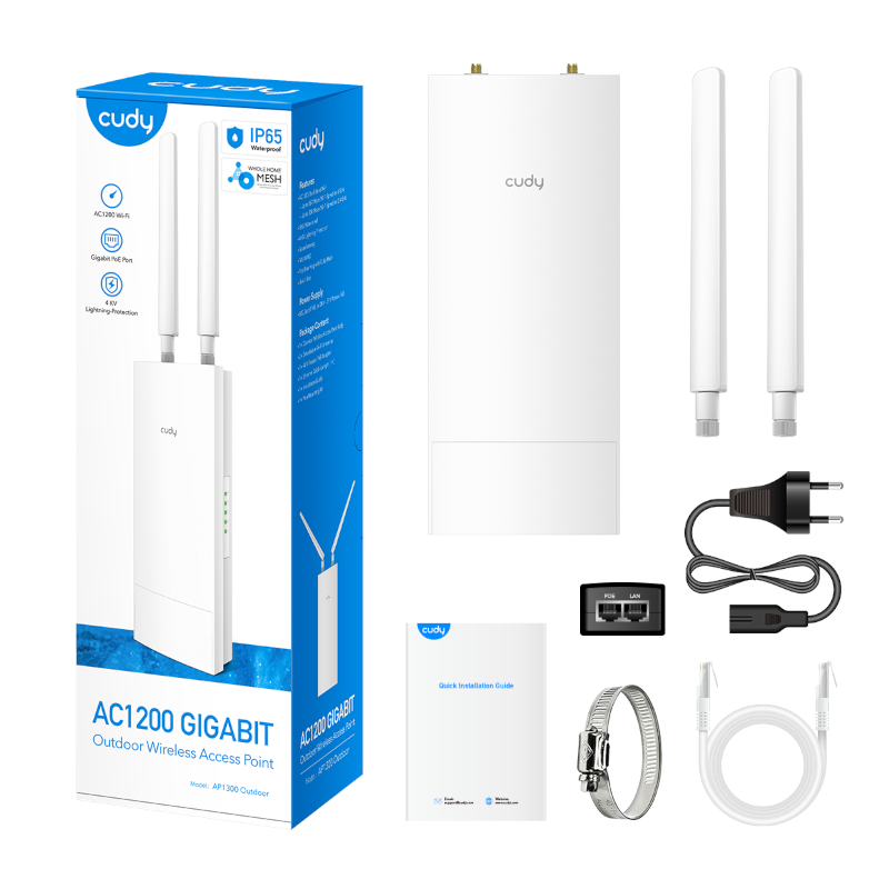 AP1300-OUTDOOR_wr_06 Cudy AC1200 Gigabit Dual Band Ceiling Access Point
- Outdoor