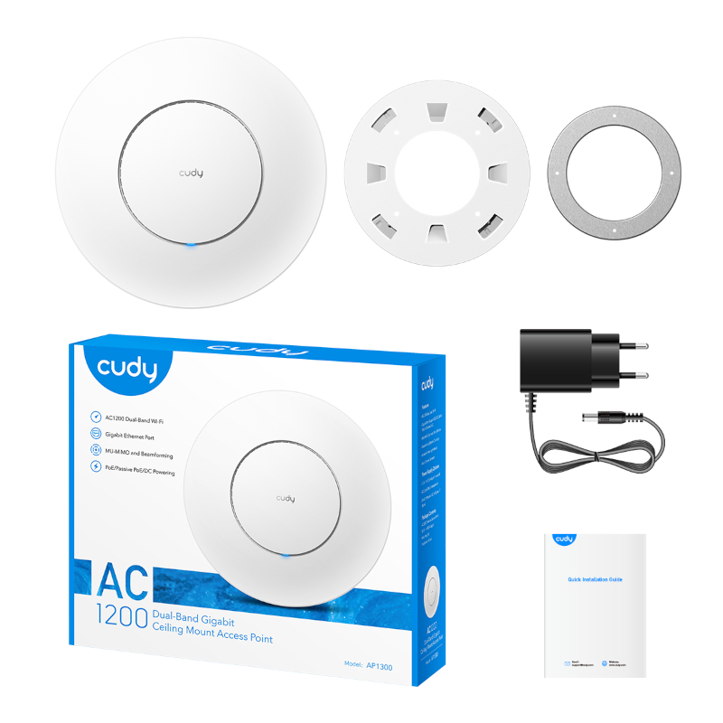 AP1300_wr_06 Cudy AC1200 Gigabit Dual Band Ceiling Access Point