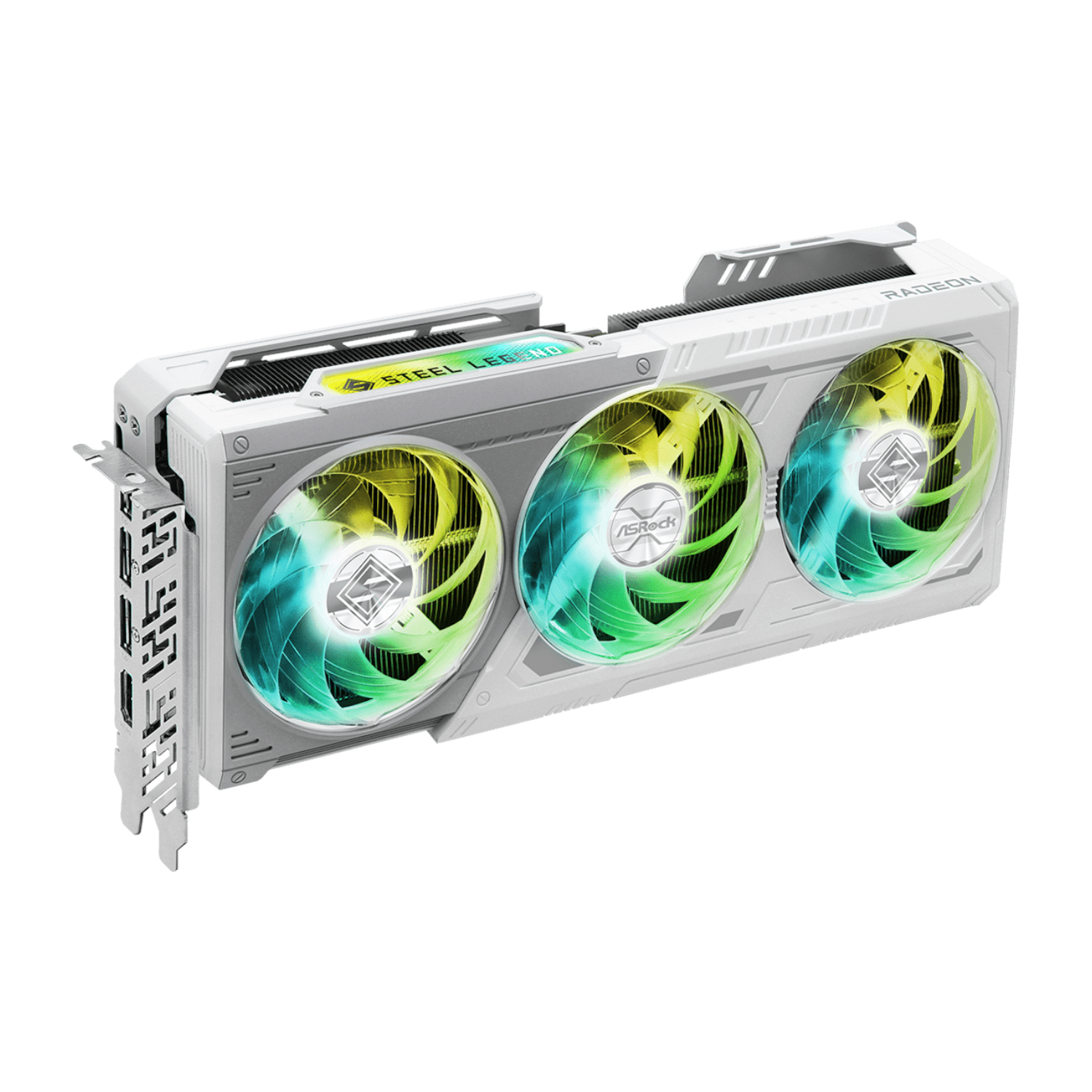ASRock_RX9070XTSTEELLEGEND16G_wr_03a ASRock AMD Radeon RX 9070 XT Steel Legend 16GB Graphics Card