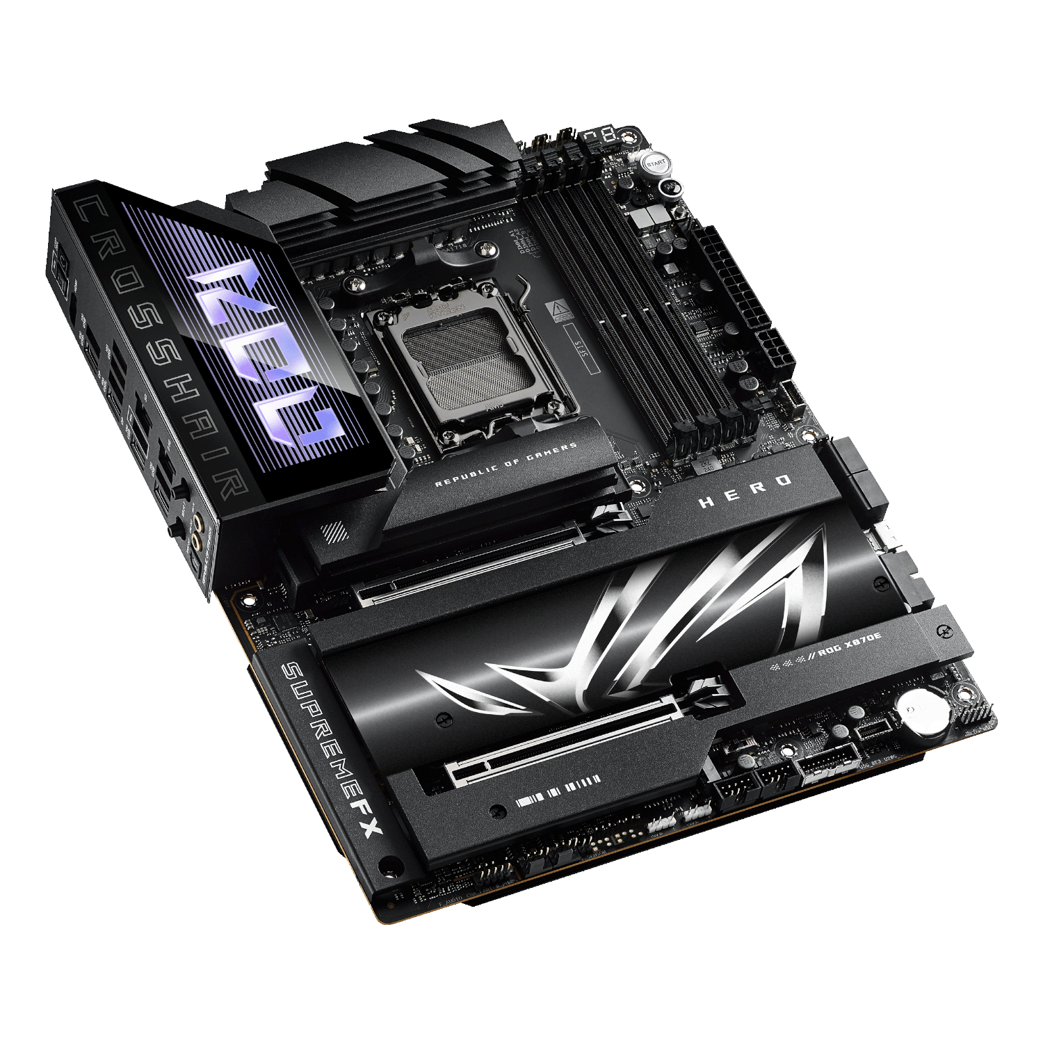 ASUS_ROGCROSSHAIRX870EHERO_wr_04a Asus ROG Crosshair X870E HERO ATX Gaming Motherboard